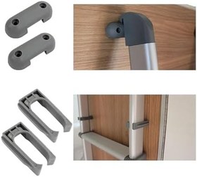 Resim 69 "RV Ranza Merdiven Katlanabilir Anti Kayma Alüminyum Alaşım 5 Adım Ranza Merdiven Karavan için Römork Karavan 