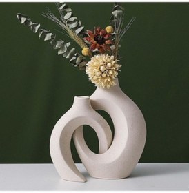 Resim Lijinxu Hediye Için 2 Parça Seramik Çiçek Vazo Çiçek Diğer 