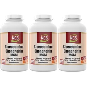 Resim Ncs Glucosamine Chondroitin Msm 3 Adet 300 tablet Zerdeçal Kolajen 