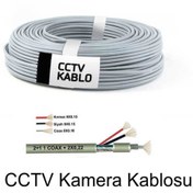 Resim Kamera Güvenlik Kablosu 2X1 100 Mt. 