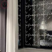 Resim 6/10/20 adet Pencere Kendinden yapışkanlı Yapışmaz Statik Pencere Stickerı Pencere Izgarası Cam Dekorasyonu 