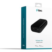 Resim Ttec ReC harger Ultra 30000 mAh Taşınabilir Şarj Aleti / Powerbank Siyah 