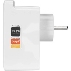 Resim S-link SL-13 MASTERPOWER 16A Akım Korumalı Akıllı Priz 2.4 Ghz Type-C USB Çıkışlı WIFIBT TUYA Destekli 