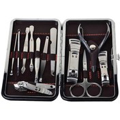 Resim BYDNZ SHOP Özel Çantasında Profesyonel Manikür Pedikür Seti (12 Parça) 