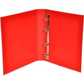 Resim Bafix Talebe Klasörü Pvc 4 Halkalı A5 Kırmızı 