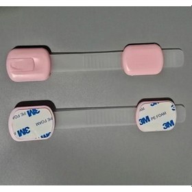 Resim Xindoker Bebek Güvenlik Kilidi - Çekmece, Dolap Ve Buzdolabı İçin Toksik Olmayan Dayanıklı Kilit Pembe Çok Renkli 