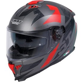 Resim Sw 865 Full Face Red Grey L Çok Renkli 