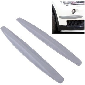 Resim Sones 2 Adet Evrensel Araba Gövde Karbon Fiber Tampon Koruma Gri 