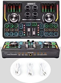 Resim Lastvoice BM800 Titanium Set Efektli Ses Kartı Mikrofon Kulaklık Stand Kayıt Canlı Yayın (Pc ve Telefon) 