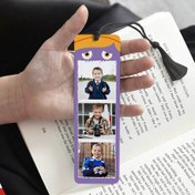 Resim Çocuklara Hediye 3 Fotoğraflı Kitap Ayracı Mor 