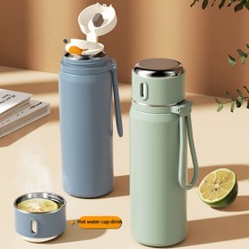 Resim 1 adet Paslanmaz Çelik Vakumlu Seyahat Su Şişesi, 15.21oz - Sızdırmaz, Mat Kaplama, Kamp, Yürüyüş, Fitness ve Açık Hava Aktiviteleri için İdeal - Noel, Cadılar Bayramı, Sevgililer Günü, Açık Hava Hidrasyon Ekipmanı için Mükemmel Hediye | Şık Su Şişesi | Dayanıklı Su Kapları, Su Şişesi, Su Şişesi/termos, Su Şişesi, Okul İçin Su Şişesi, İçme Kova 