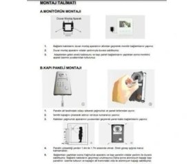 Resim Multitek RL-B43M Villaset 4,3 Inc LCD Renkli Görüntülü Diafon 7g 06 02 0017 
