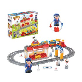 Resim Raylı Tren Seti: Büyük Boy Bloklar ile Maksimum Gelişim! 