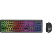 Resim Everest Km-319bt Siyah 2.4g Bt1 Bt2 Çoklu Cihaz Bağlantılı Q Set Kablosuz Klavye Mouse 