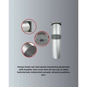 Resim Starseven Paslanmaz Çelik Bıçaklı Tıraş Makinesi - Keskin ve Dayanıklı 