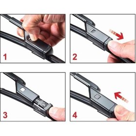 Resim RBW PEUGEOT BIPPER Araca Özel Silecek Süpürgesi (SAĞ/SOL 2'li Set ) 