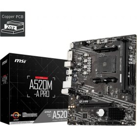 Resim Msı A520M-A Pro Ddr4 4600/1866MHZ M.2 Matx Am4 