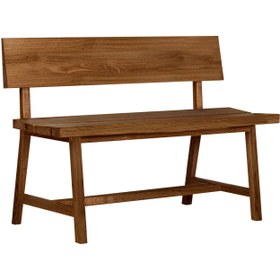 Resim Ahşap Bank - PI Serisi, Sırtlıklı- 140 cm - Forest 