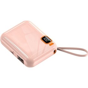 Resim Ixtech Ix-pb024 10.000 Mah Powerbank Kablosuz Şarj Cihazı 22.5w Pembe Pembe 