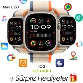 Resim Wearfitpro Wearfit S10 Ultra 2 7 Kordonlu Akıllı Kol Saati Smart Watch Miniled Ekran Gri 49mm 