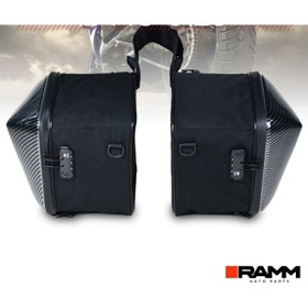 Resim RAMM BMW Motorrad R1250GS / ADV - R1300GS / ADV Sağ ve Sol Yan Çantaları - 2 Adet (15 LT) - Karbon 