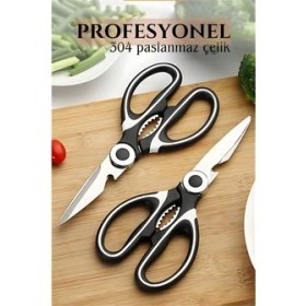 Resim İsmiyle Al Tavuk Makası Profesyonel 304 Çelik Mutfak Makası 