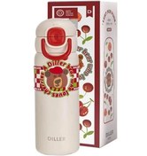 Resim Vagonlife Diller D9238 600ml Çift Kullanım Pipetli Çelik Matara 