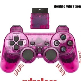 Resim Lalulala Mor Kablosuz-Siyah Kablolu Kumanda Oyunları Kablo Uzunluğu 180 cm Sony Ps2 Playstaion Için Kablolu Gamedpas Joystick Satış Yüksek Kalite (Yurt Dışından) 