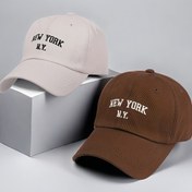 Resim 2 adet New York N.Y. Nakışlı Beyzbol Şapkaları - Erkekler ve Kadınlar için Hafif, Uygun, Elde Yıkanabilir - Bahar ve Yaz Dış Mekan Aktiviteleri, Günlük Kafa Giyimi için Mükemmel | Nakışlı Şapka | Dayanıklı Kafa Giyimi 