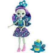 Resim Enchantimals Karakter Bebekler Tavuskuşu Patter Bebek ve Flap FXM74 