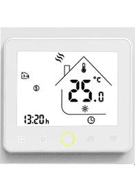 Resim Lemestar Beyaz Su Vantilatörü Akıllı Sıcaklık Kontrol Cihazı Bht-002-ga Modelleri Ev Isıtma Termostatı 