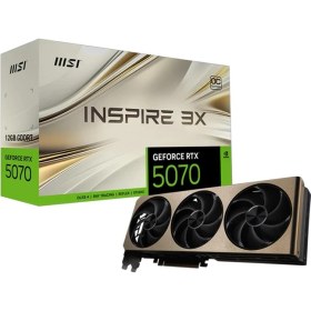 Resim MSI Msı Geforce Rtx 5070 Inspıre 3x Oc 12G Gddr7 192BIT Dlss 4 Ekran Kartı 