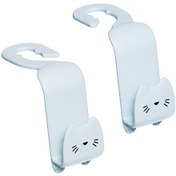 Resim 1 Set Karikatür Araba Kanca Koltuk Döşeme Kancası Alacakaranlık Beyaz 