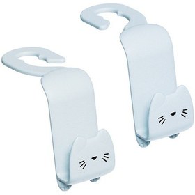 Resim 1 Set Karikatür Araba Kanca Koltuk Döşeme Kancası Alacakaranlık Beyaz 