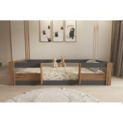 Resim Herseycik Ninnimo Montessori 90X190 Yatak Uyumlu Karyola M7-43 Antrasit 