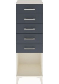 Resim Arges Dolap 5 Çekmeceli 44x30x134 Aytaşı-antrasit Aytaşı 