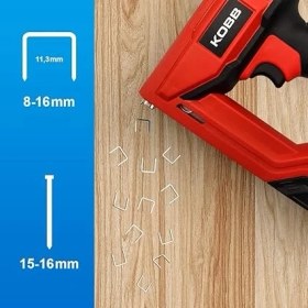 Resim CetKing KBZ200B 8-16MM Zımba ve 15-16MM Profesyonel Çivi Çakma Makinesi + 3000 Adet Yedek Zımba ve Çivi 