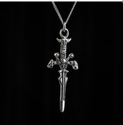 Resim Şövalye Büyük Kılıcı Erkek Kolye Takı Aksesuar K24 T5 