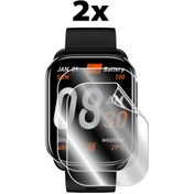 Resim QCY Watch Gs2 ile Uyumlu Hidrojel Nano Film Ekran Koruyucu (2 Adet) 