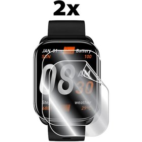 Resim QCY Watch Gs2 ile Uyumlu Hidrojel Nano Film Ekran Koruyucu (2 Adet) 