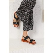 Resim Lorenya Shoes Kadın Ayax Siyah Rahat Sandalet 