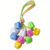 Resim Bebek ve Çocuklar İçin Plastik Diş Saklama Kutusu, Bebek Dişlerini Toplamak İçin 10'lu Set. 