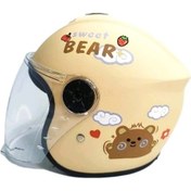 Resim Çocuk Motosiklet Kask 81dsof Sarı 