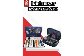 Resim Aydogan's 2025 Model Çok Kordonlu Akıllı Saat ve Bluetooth Kulaklık El Fenerli 