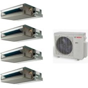 Resim Bosch Multi Kanallı İnverter Klima 42000 Btu 1 Dış + 4 İç Ünite 12000 + 12000 + 12000 + 18000 Btu Bosch