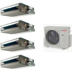 Resim Bosch Multi Kanallı İnverter Klima 42000 Btu 1 Dış + 4 İç Ünite 12000 + 12000 + 12000 + 18000 Btu 