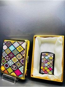 Resim doğan hediyelik Sigara Tabakası ve Çakmak Hediyelik Set 