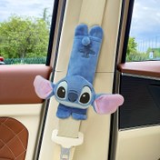 Resim 1 adet Disney Yumuşak Peluş Araba Koltuğu Kemeri Omuz Pedleri, Anti-Örtme Boyun Koruma Aksesuarı Araç İçleri için, Cadılar Bayramı, Noel, Doğum Günü Hediyeleri için Mükemmel 