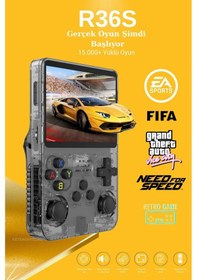 Resim R36s Oyun Konsolu Güncel El Atarisi 15.000 Oyun Hd Ekran Retro Oyunlar 