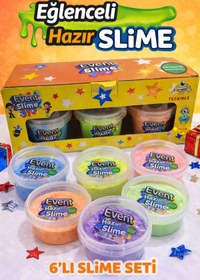 Resim EVENT 6 Farklı Renk Hazır Slime Set Hazır Slime Oyuncak Çocuklar İçin Hazır Slaym Oyun Hamuru 